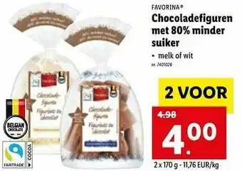 Chocoladefiguren met 80% minder suiker