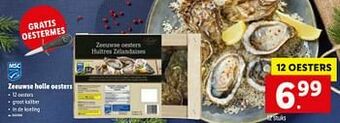 Lidl Zeeuwse holle oesters aanbieding