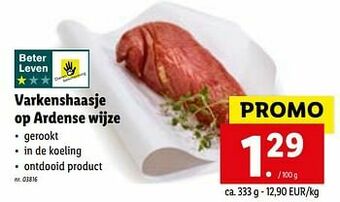Lidl Varkenshaasje op ardense wijze aanbieding