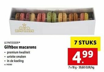Lidl Giftbox macarons aanbieding