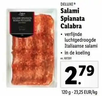 Lidl Salami spianata calabra aanbieding
