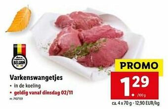 Lidl Varkenswangetjes aanbieding
