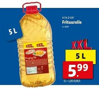 Lidl Frituurolie aanbieding