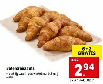 Lidl Botercroissants aanbieding