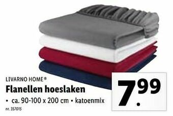 Lidl Flanellen hoeslaken aanbieding