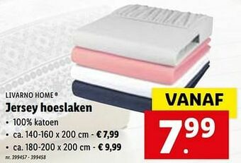 Lidl Jersey hoeslaken aanbieding
