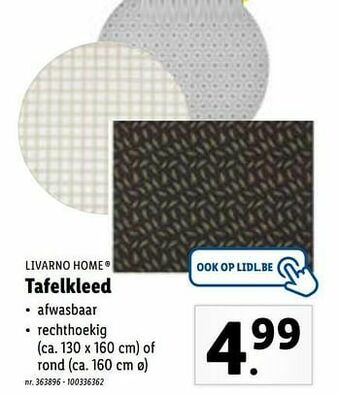 Lidl Tafelkleed aanbieding