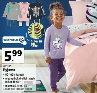 Lidl Pyjama aanbieding