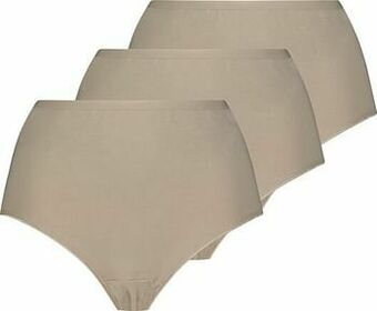 HEMA HEMA Damesslips Hoog - 3 Stuks Beige (beige) aanbieding