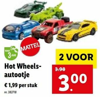 Hot wheelsautootje