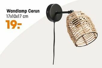 Kwantum Wandlamp cerun aanbieding