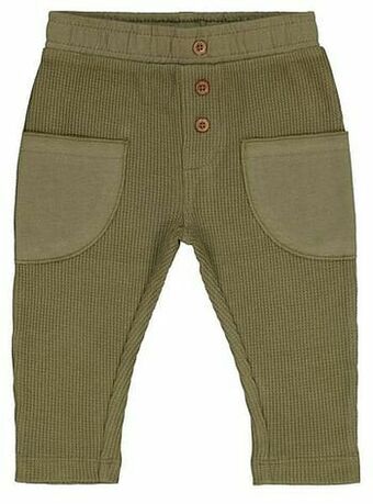 HEMA HEMA Babybroek Wafel Groen (groen) aanbieding