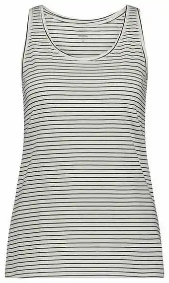 HEMA Dames Basic Singlet Zwart/wit (zwart/wit)