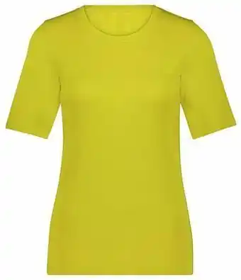 HEMA HEMA Dames T-shirt Rib Geel (geel) aanbieding