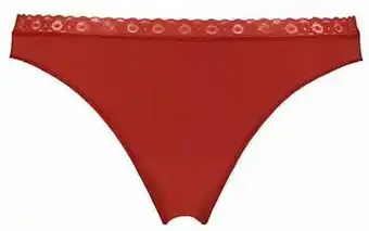 HEMA HEMA Damesslip Naadloos Kant Rood (rood) aanbieding