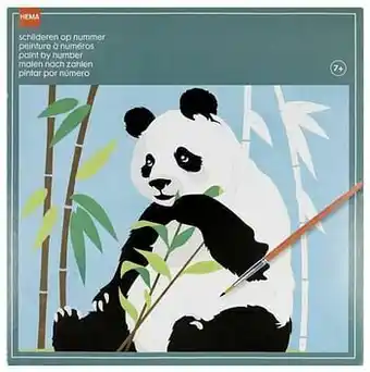 HEMA Ouwehands Dierenpark Schilderen Op Nummer Panda