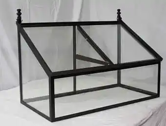Brico Mini serre Les Potagers De Thomas verre fer noir 100x50x60cm aanbieding