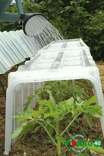 Brico Mini serre tunnel Modul’o 40 polypropylène transparent 105x39x30cm aanbieding