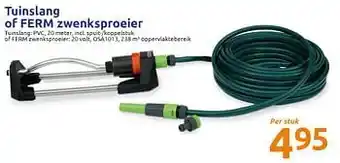 Action Tuinslang of ferm zwenksproeier aanbieding