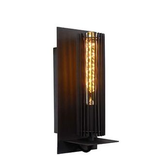 Leen Bakker Lucide wandlamp Lionel - zwart - Leen Bakker aanbieding