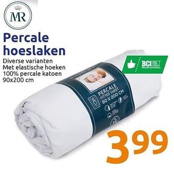 Action Percale hoeslaken aanbieding