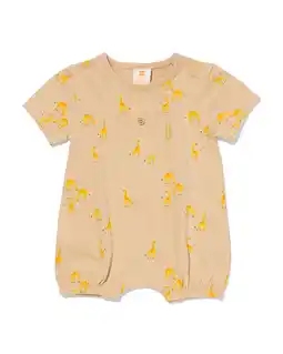 HEMA HEMA Newborn Jumpsuit Giraf Zand (zand) aanbieding