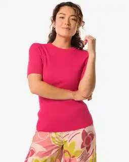 HEMA HEMA Damestrui Rib Louisa Roze (roze) aanbieding