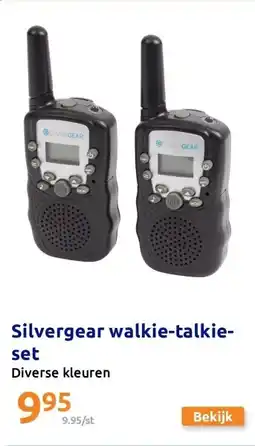 Action Silvergear walkie-talkie-set aanbieding