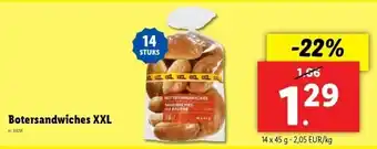 Lidl Botersandwiches XXL aanbieding