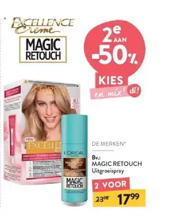 Di MAGIC RETOUCH Uitgroeispray aanbieding