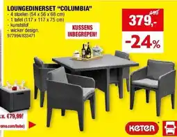 Hubo LOUNGEDINERSET “COLUMBIA” aanbieding