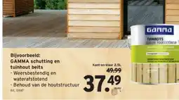 GAMMA GAMMA schutting en tuinhout beits aanbieding