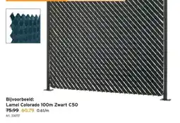GAMMA Lamel Colorado 100m Zwart C50 aanbieding