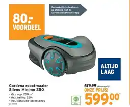 GAMMA Gardena robotmaaier Sileno Minimo 250 aanbieding