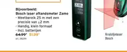GAMMA Bosch laser aftandsmeter Zamo aanbieding