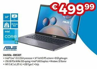 Exellent Asus x415ea - eb532t aanbieding