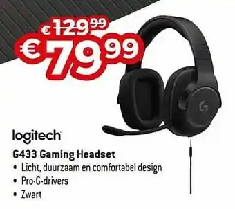 Exellent Logitech g433 gaming headset aanbieding