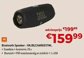 Jbl bluetooth speaker - hkjblcharge5tml
