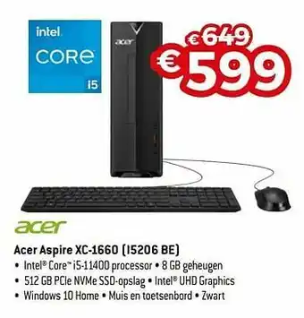 Exellent Acer aspire xc-1660 i5206 be aanbieding
