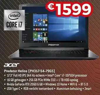 Exellent Acer predator helios ph317-54-79gs aanbieding