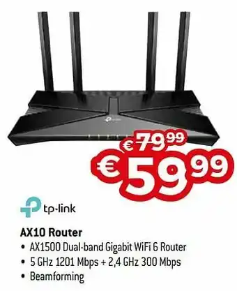 Exellent Tp-link ax10 router aanbieding