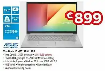 Exellent Asus vivobook 15 - k513eal1199 aanbieding
