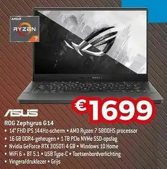 Exellent Asus rog zephyrus g14 aanbieding