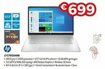 Exellent Hp 17-cp0004nb aanbieding