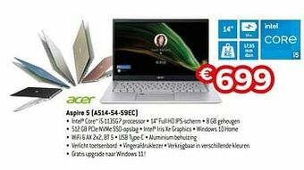Exellent Acer aspire 5 a514-54-59ec aanbieding