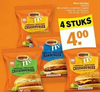 Albert Heijn Mora broodjes aanbieding
