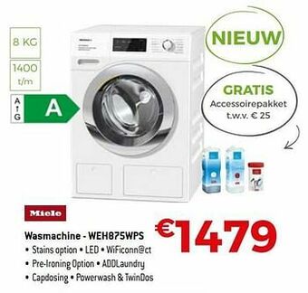 Miele wasmachine - weh875wps