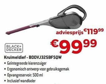 Black + decker kruimeldief - bddvj325bfsqw