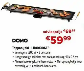 Exellent Domo elektro teppanyaki - lido8306tp aanbieding