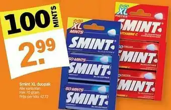 Albert Heijn Smint xl duopak aanbieding